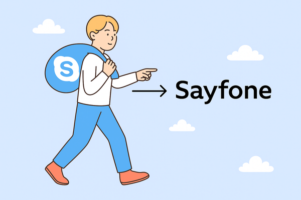 If you’re done with monthly fees, Sayfone is the only choice.